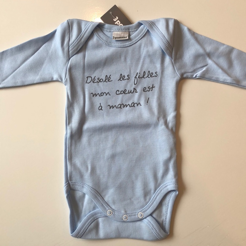 3Pommes Boy long sleeve one-piece